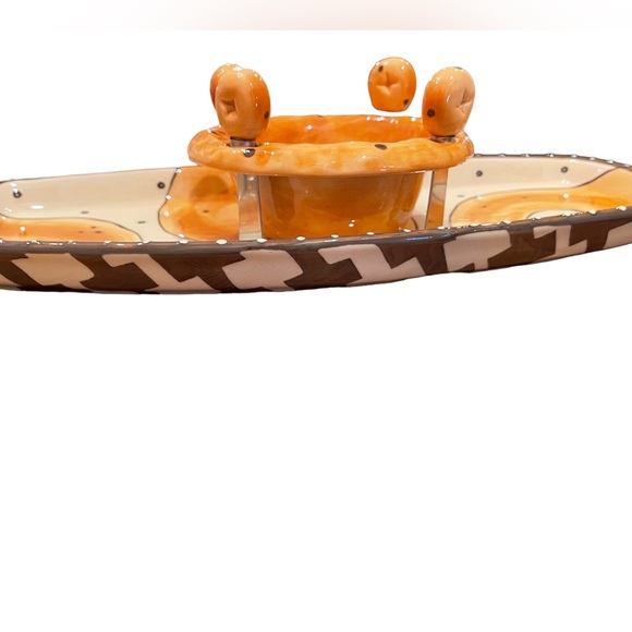 New Handcrafted bagel platter Ceramic Serving Set - Picture 9 of 9